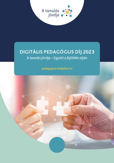 Digitális Pedagógus Díj 2023 kiadvány borítója
